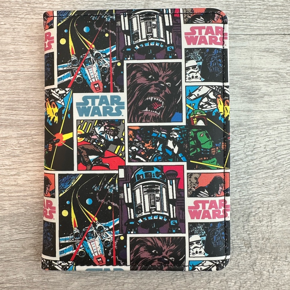 Star Wars Multicolor Comic Panel Passport Wallet